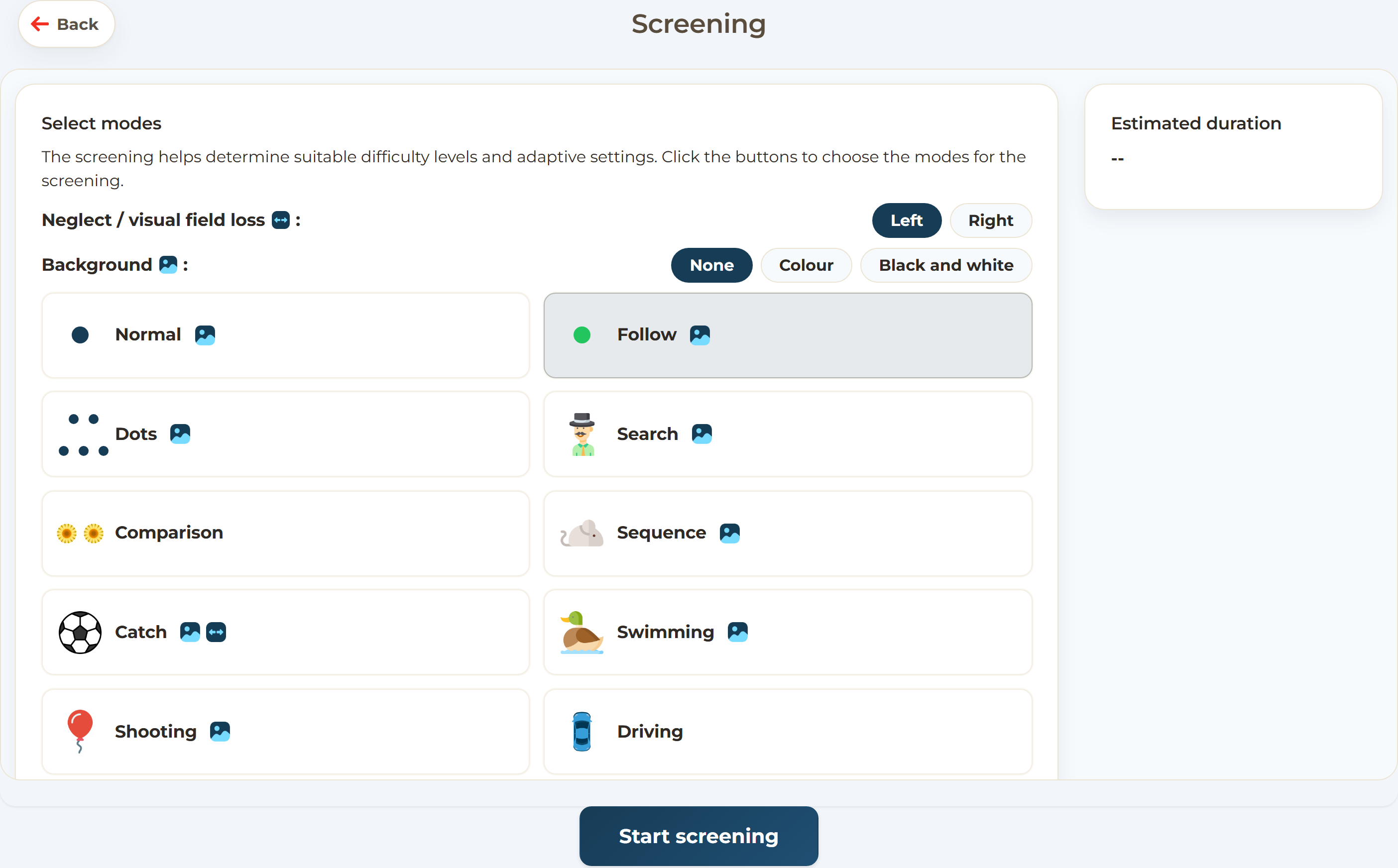 Screening