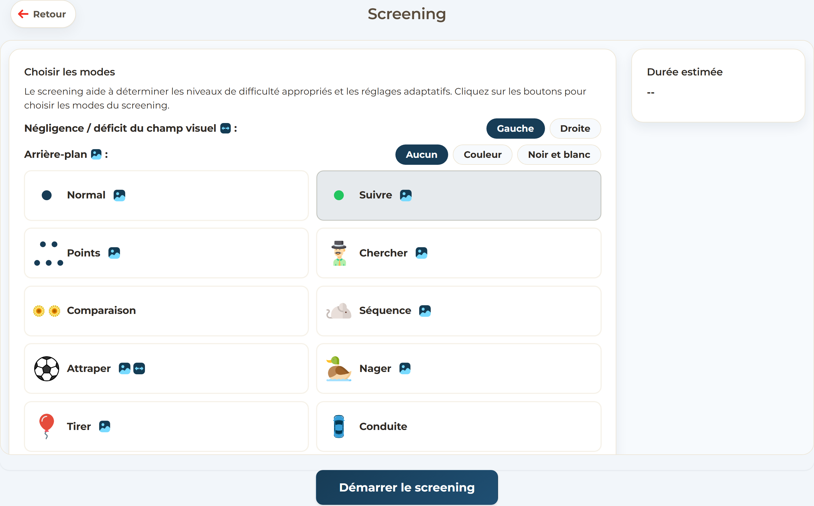 Screening